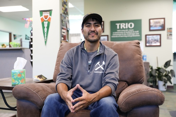 Tyriek Crazy in the TRIO office