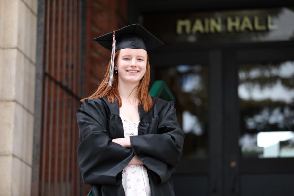 !Sara Nehring in cap and gown