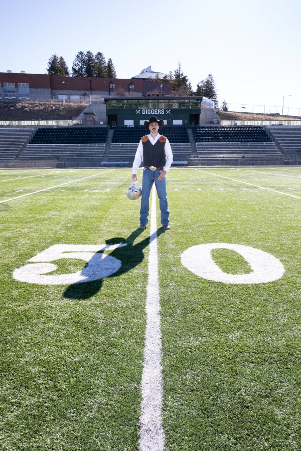 Justus Peterson poses for a photo