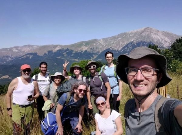 Rivera-Anazco and the Italian team of researchers 