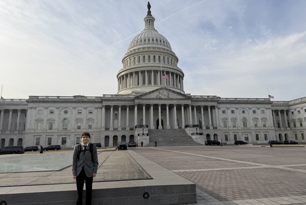 Jacob in front of the U.S. Capitol