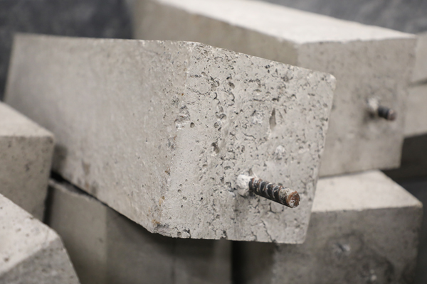 Stack of concrete blocks