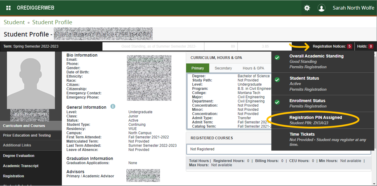 Student Registration Step 4