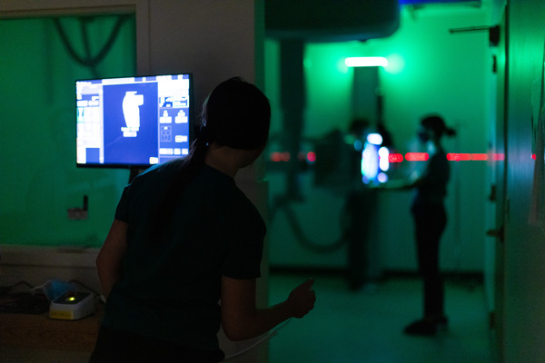 RadTech students in a lab.