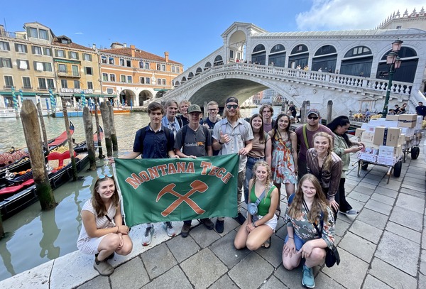 Tech students in Venice, Italy