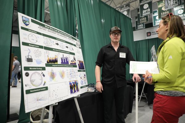 Paul Helfrich and research poster