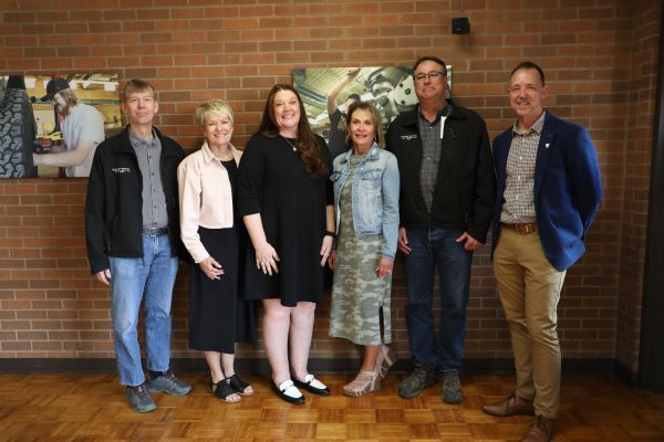 Representatives of Highlands College, the Montana Tech Foundation, and Montana Resources