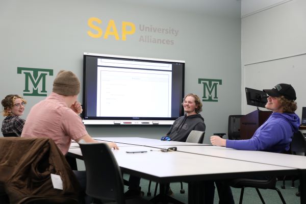 A Business Guild meeting in the SAP lab