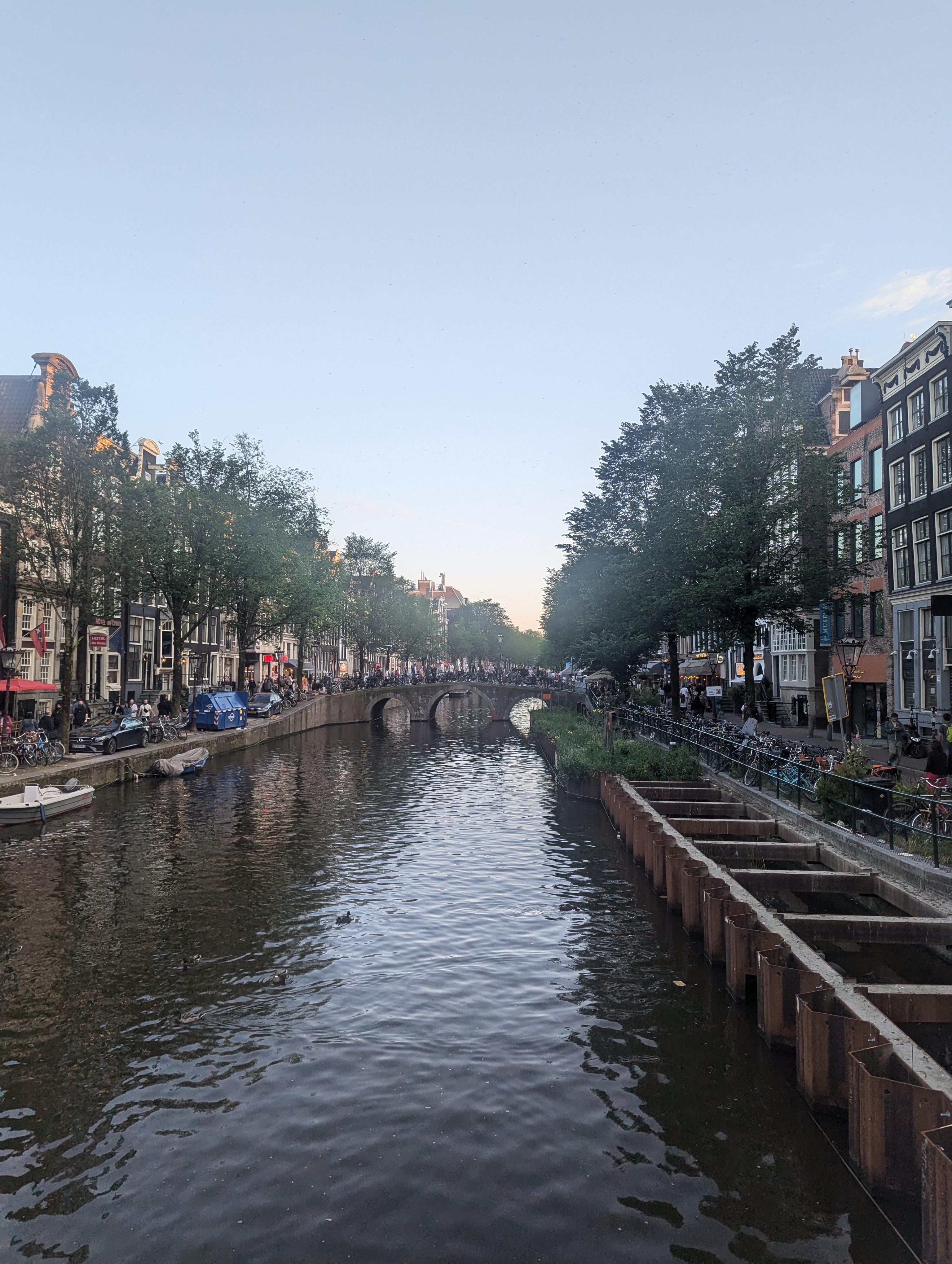 A canal in Amsterdam