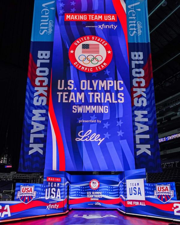 Swim Olympics banner