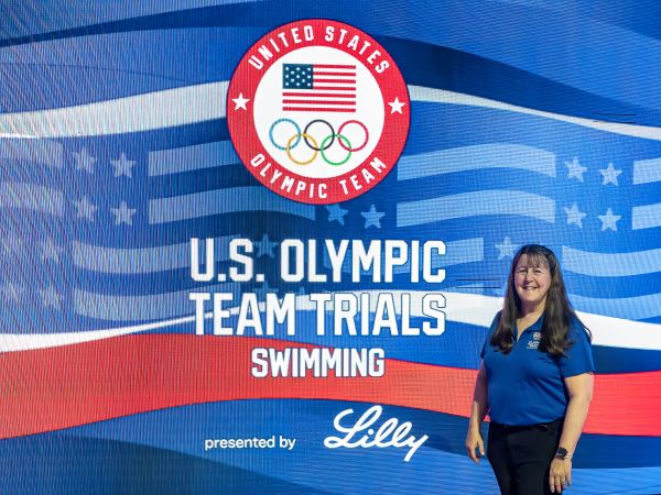 Susan Huckeby at Swim Trials 