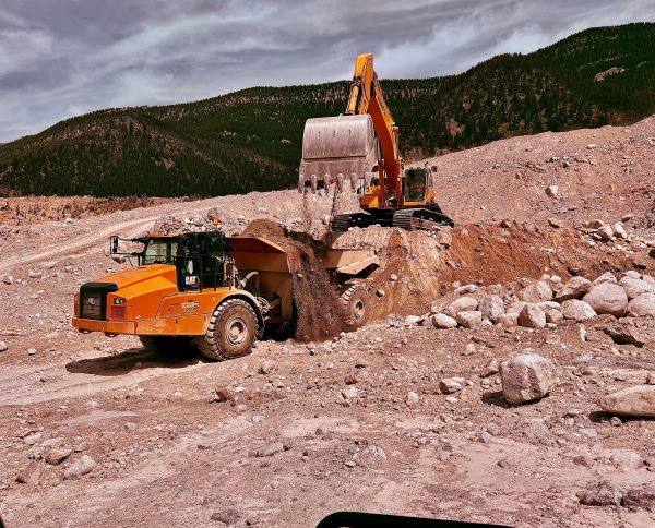 Heavy machinery on the jobsite
