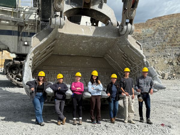 Students at a mine.