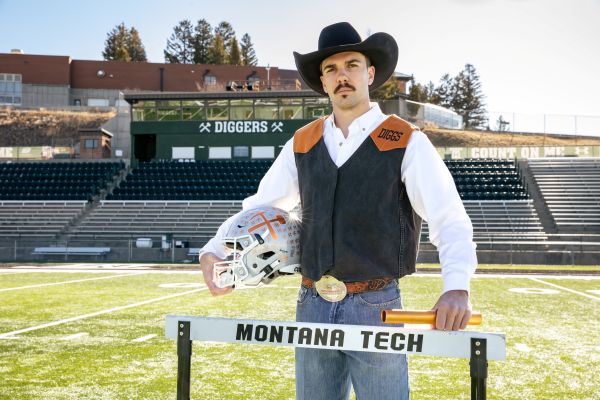 Justus Peterson poses for a photo