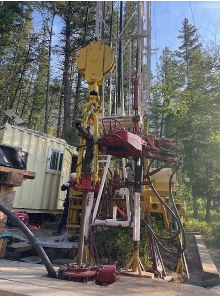 A well plugging operation at Kintla Lake. 