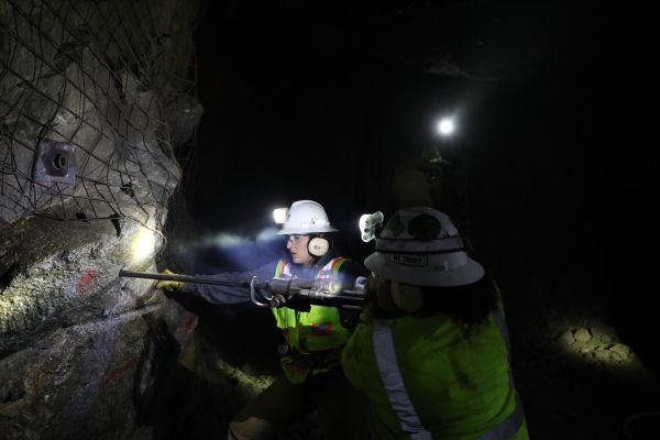 Students work in the UMEC