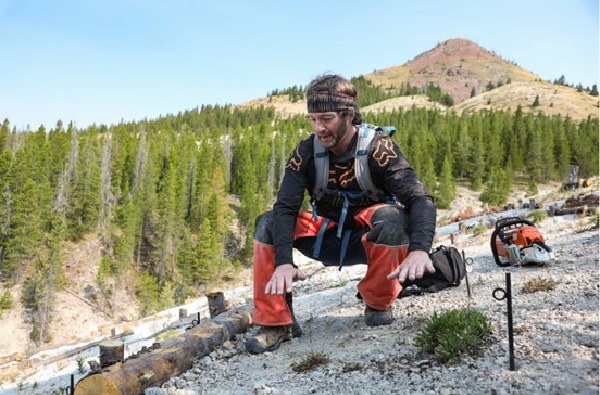 Dan Kelly works on Sugarloaf Peak