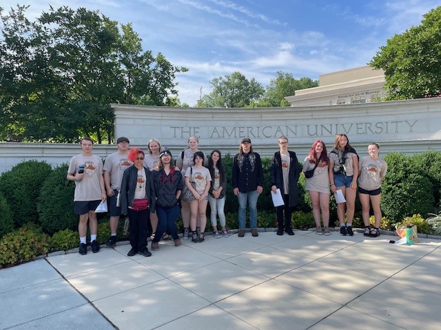 Students toured American University