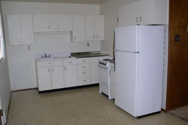 Kitchen in the Montana Tech campus apartments