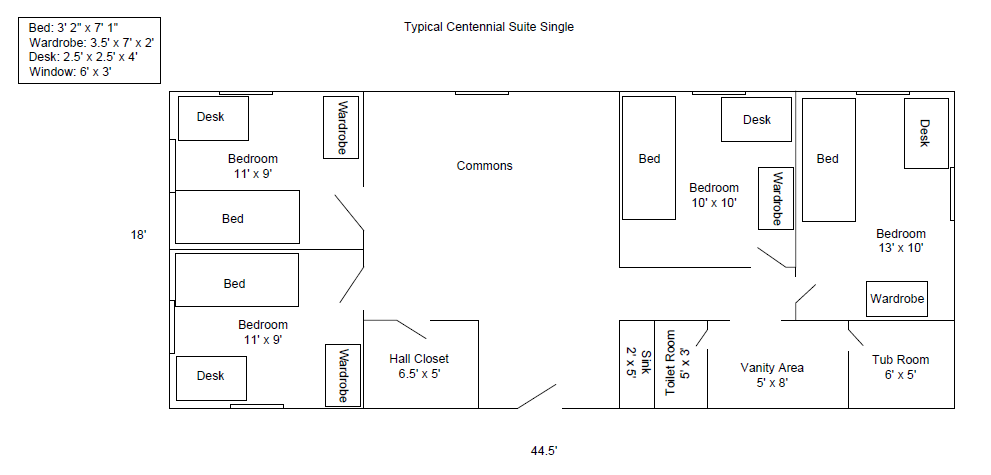 Centennial suite floor plan